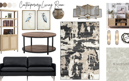 Designing a Contemporary Living Room: Organic Elegance with Timeless Appeal