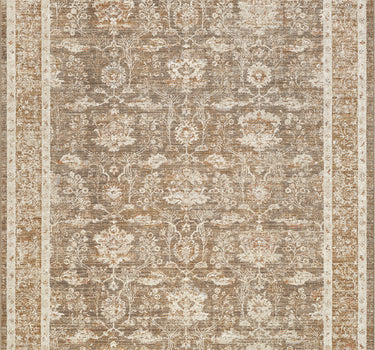 Alara Vintage Washable Brown Rug