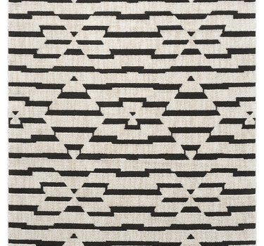 Burke Geometric Black Rug