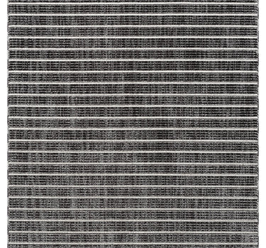 Burke Textured Striped Grey Rug