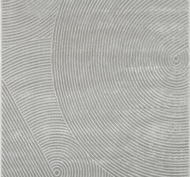 Neutral Geometric Grey Rug