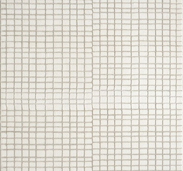 Plush Deco Checkered Washable Cream Rug