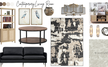 Designing a Contemporary Living Room: Organic Elegance with Timeless Appeal