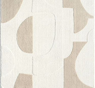 Cozy Geometric Cream Rug