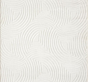 Neutral Geometric Cream Rug