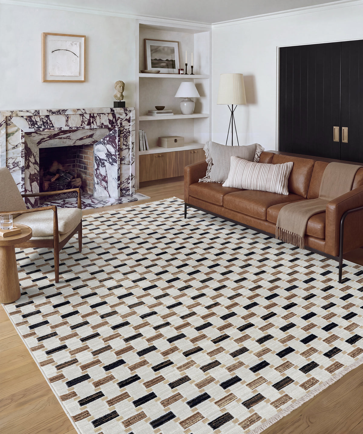 Austin Textured Check Rug