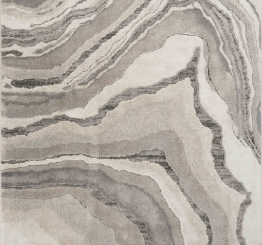 Beau Abstract Stone-Inspired Grey Rug