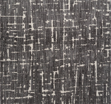 Burke Abstract Striped Black Rug