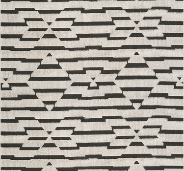 Burke Geometric Black Rug