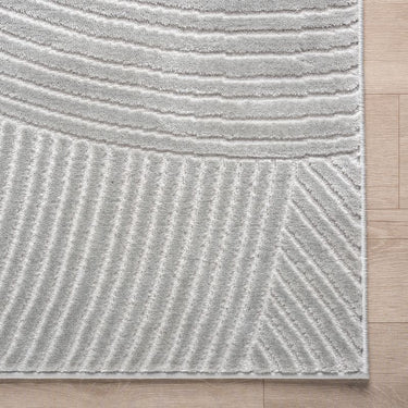 Neutral Geometric Grey Rug