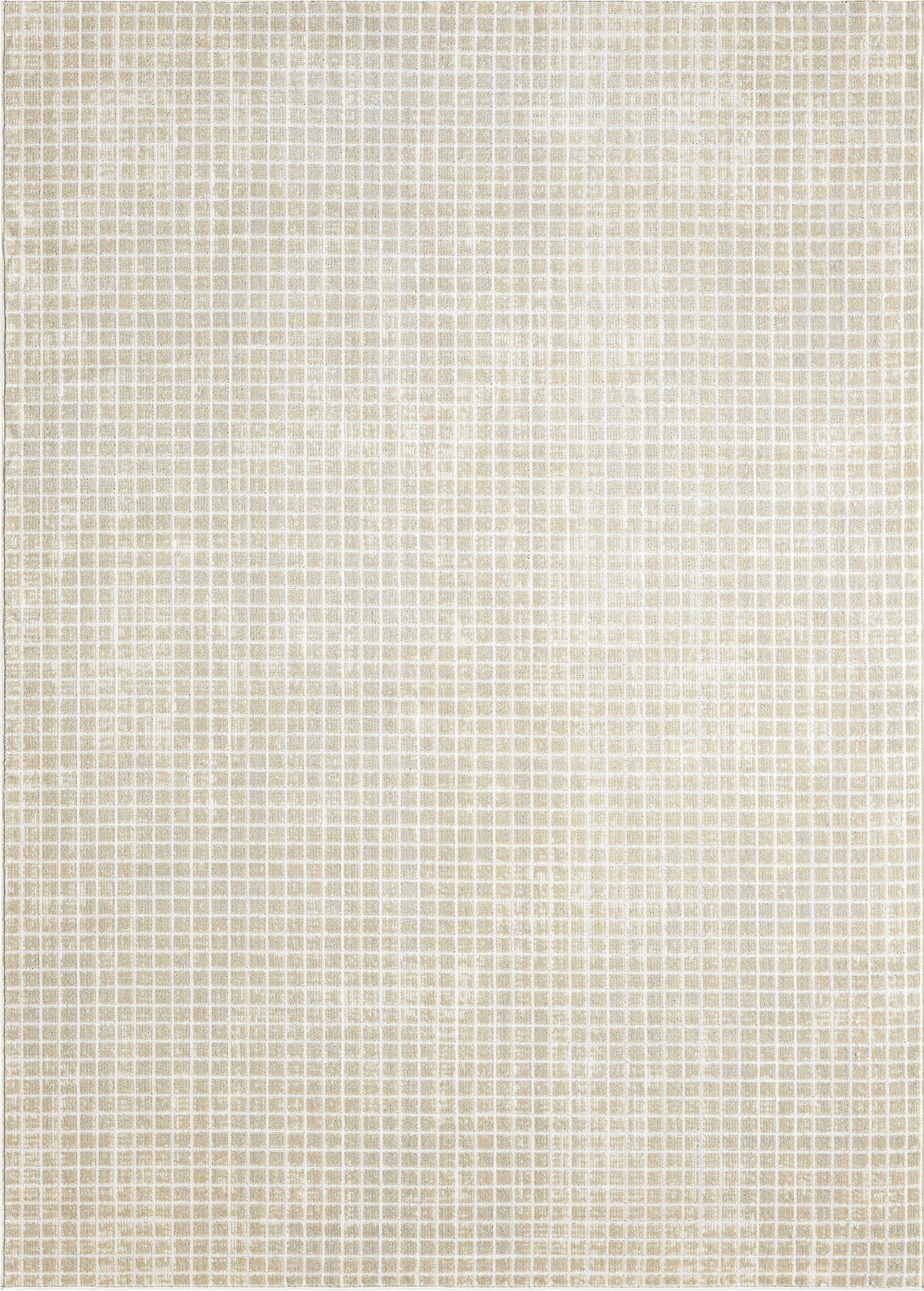 Beige Check Rug Dalia Checkered Indoor/Outdoor Beige Rug – Abanirugs
