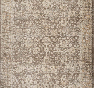 Evelyn Vintage Floral Brown Rug