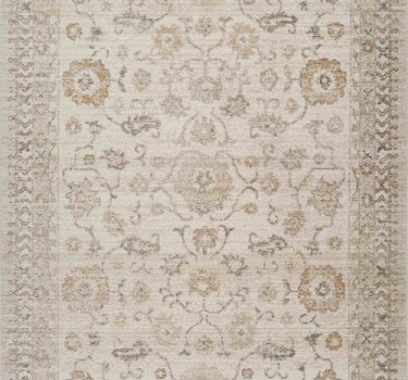 Evelyn Vintage Floral Beige Rug