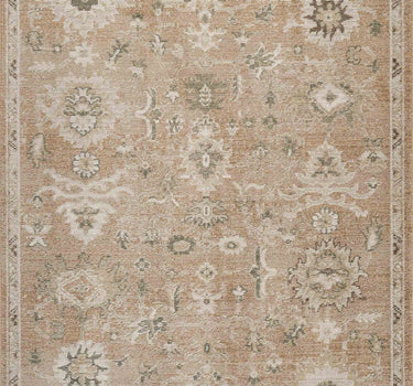 Evelyn Vintage Floral Brown Rug