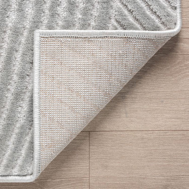Neutral Geometric Grey Rug