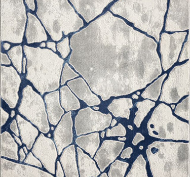 Atlas Abstract Web Blue Rug