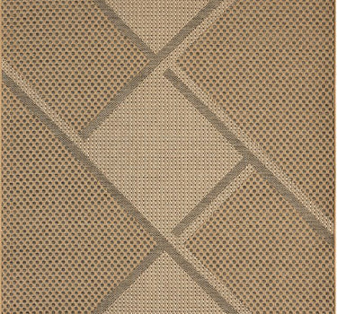 Patio Diamond  Indoor/Outdoor Flatweave Beige Rug