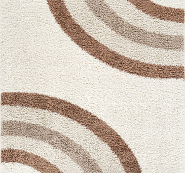 Lisbon Dream Swirl Shag Cream Rug