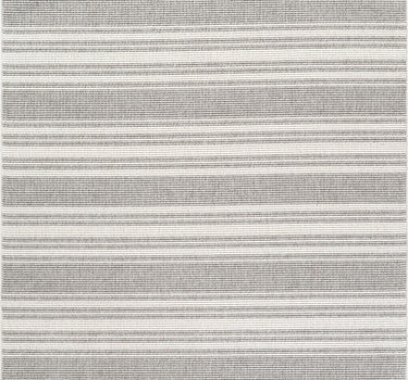 Luca Striped Textured Grey Rug