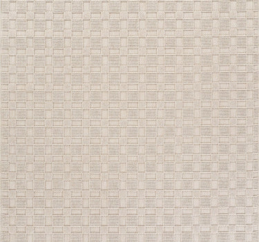 Luca Grid Textured Beige Rug