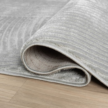 Neutral Geometric Grey Rug