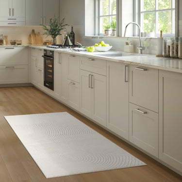 Neutral Geometric Cream Rug