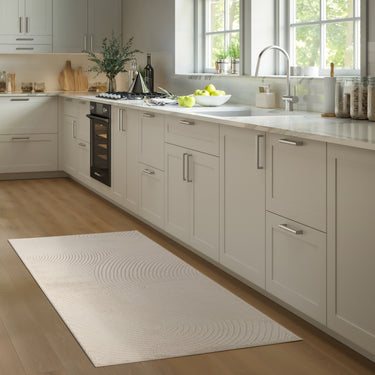 Neutral Geometric Beige Rug