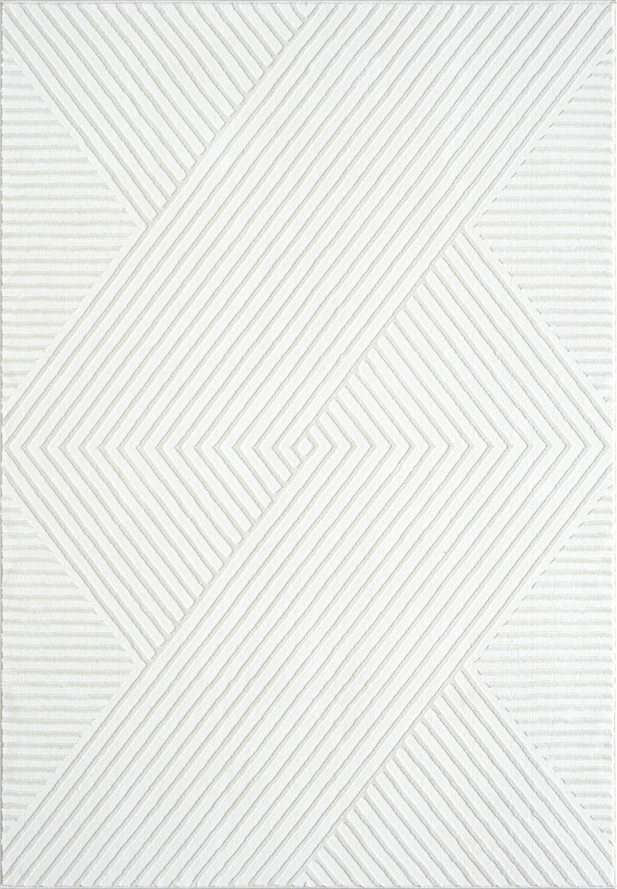 Diagonal Pattern Cream Rug Neutral Geometric Cream Rug – Abanirugs