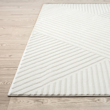 Neutral Geometric Cream Rug