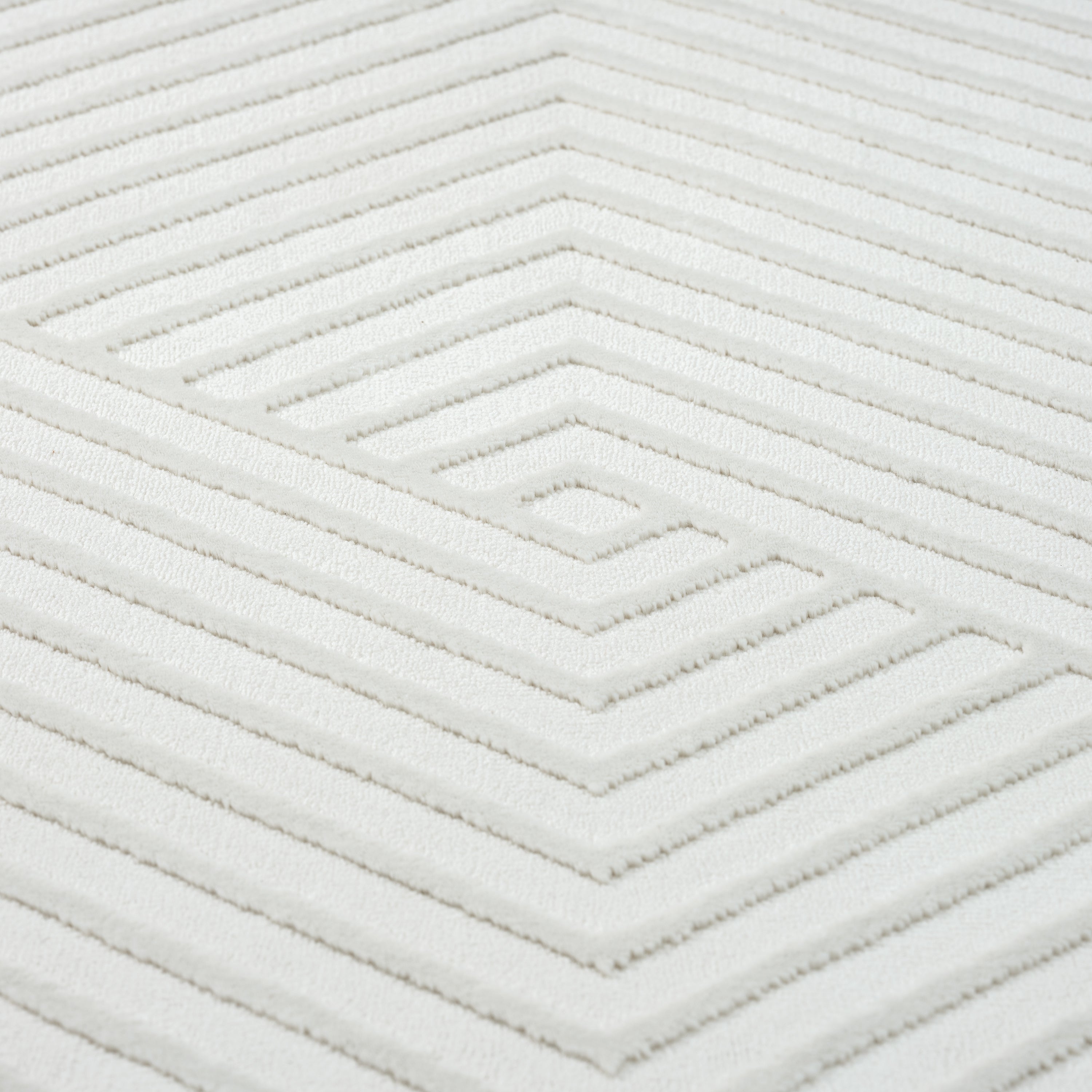 Neutral Geometric Cream Rug – Abanirugs