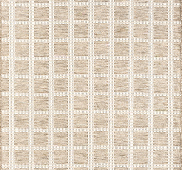 Ocean  Checkered Indoor/Outdoor Brown Rug