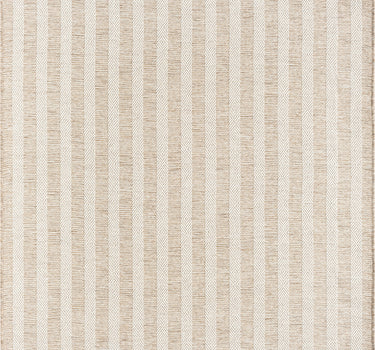 Ocean Striped Indoor/Outdoor Brown Rug