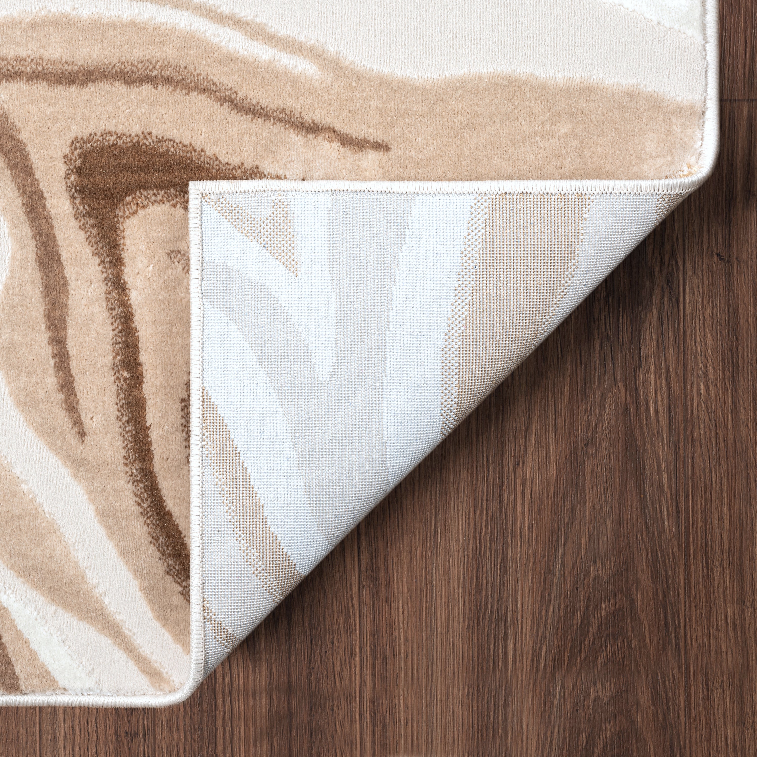Rigal Rugs Regal Abstract Washable Beige Rug – Abanirugs