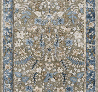 Savoy Garden Floral Green Rug