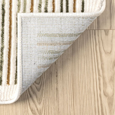 Ivy Geometric Washable Green Rug