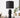 Aurelia Matte Black Bobbin Ceramic Table Lamp