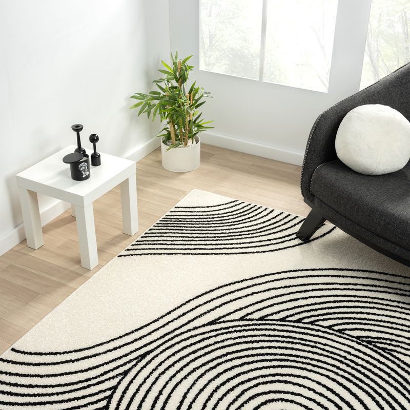 Nuevo Geometric Cream Rug – Abanirugs