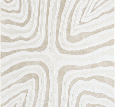 Neutral Geometric Beige Rug