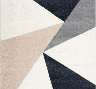 Deco Large Triangles Cream Rug