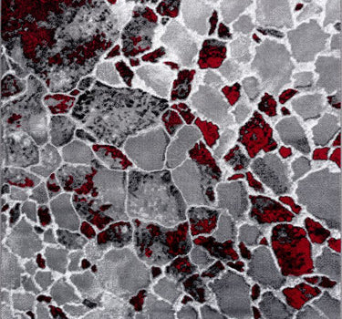 Arto Granite Courtyard Red Rug