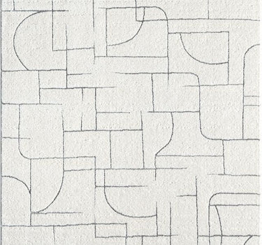 Cozy Geometric Cream Rug