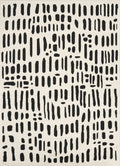 Neutral Brushstroke Cream Rug