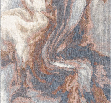 Aria Marble Swirl Orange Rug