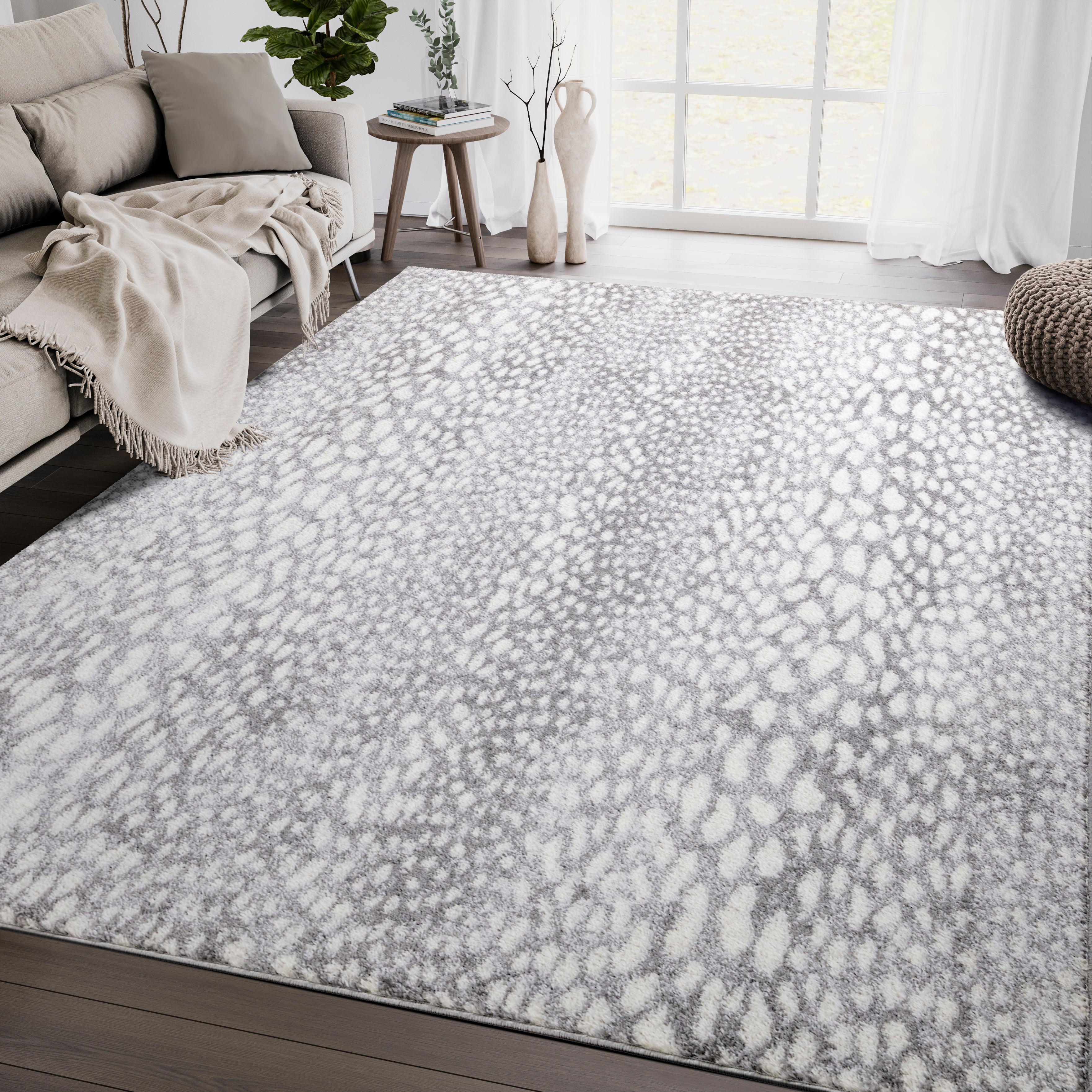 Antilope Rug Surya Rugs Antelope Speckled Grey Rug – Abanirugs
