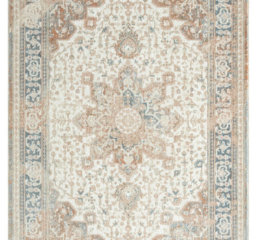 Aria Ornate Medallion Orange Rug