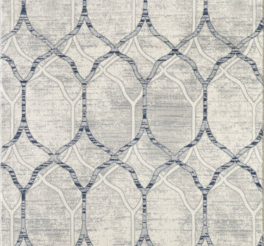 Arto Geometric Trellis Grey Rug
