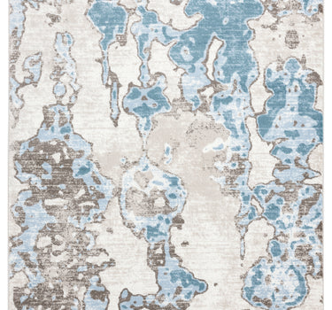 Arto Abstract Watercolor Blue Rug