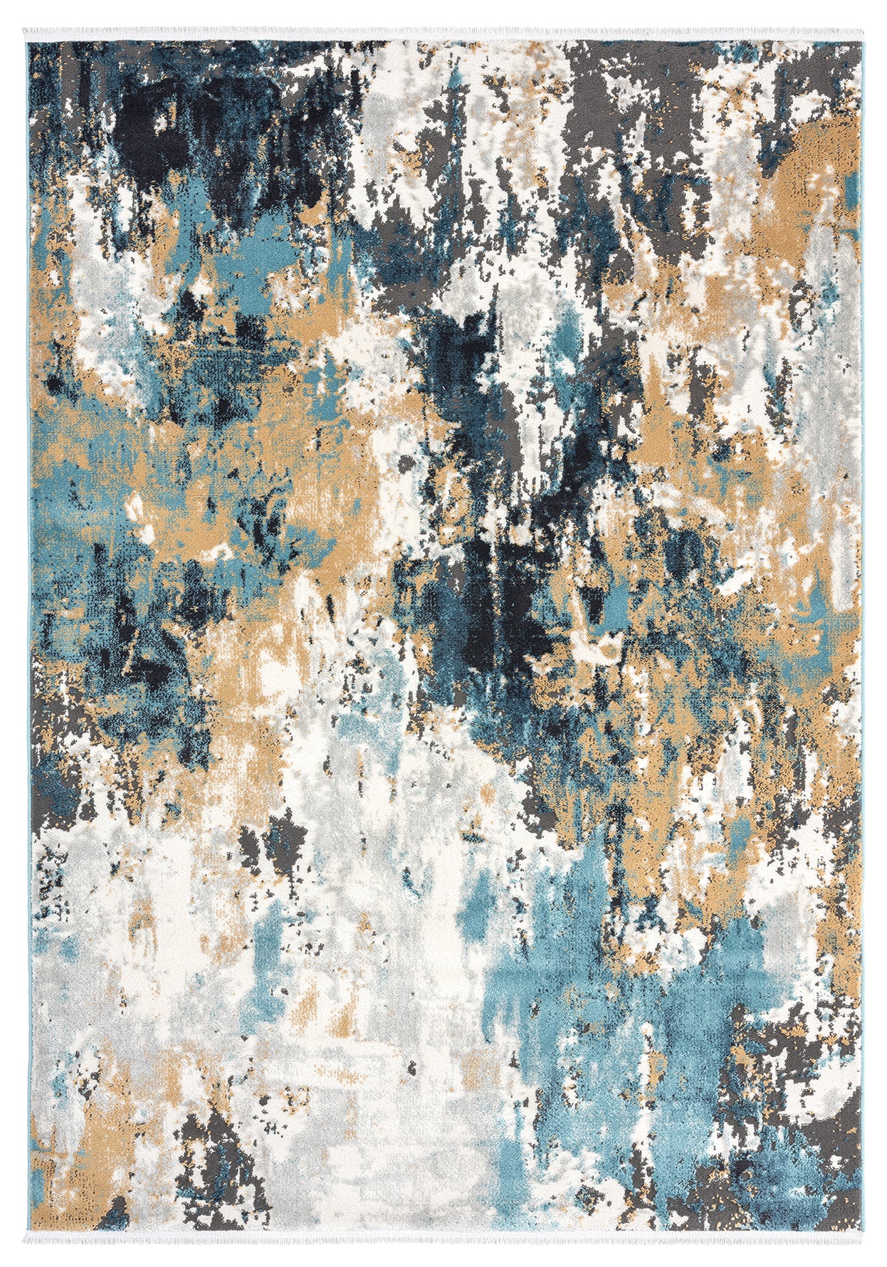 Azure Abstract Bold Multicolor Rug – Abanirugs