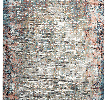 Azure Abstract Painting Multicolor Rug