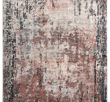 Azure Abstract Red Rug